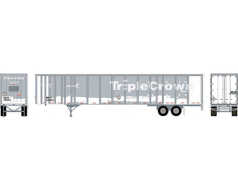 Athearn 72822 HO 53ft Wabash Plate Trailer TripleCrown #461662 Primed for Grime
