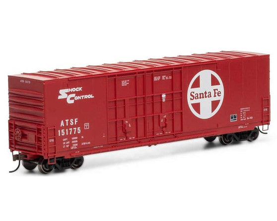 Athearn 88198 HO 50ft High Cube Double Plug Door Box Car Santa Fe #151775 Athearn 88198 HO 50ft High Cube Double Plug Door Box Car Santa Fe #151775