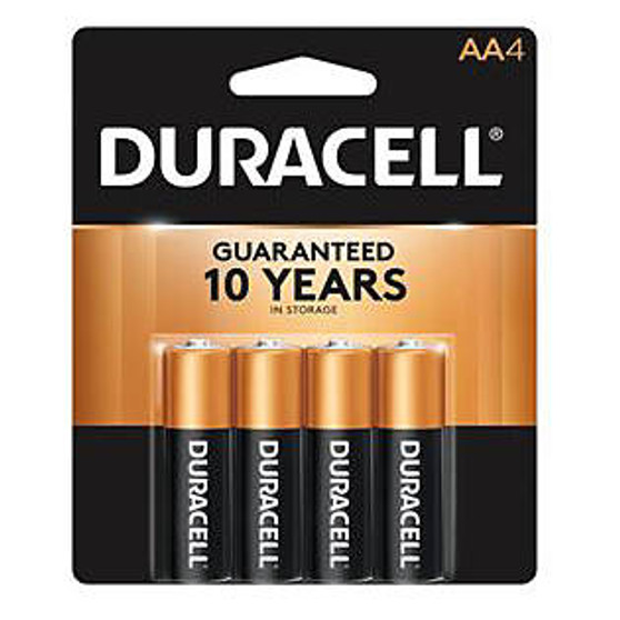 HOUSEHOLD AND SUPPLIES:BATTERIES:DURACELL AA 4PK