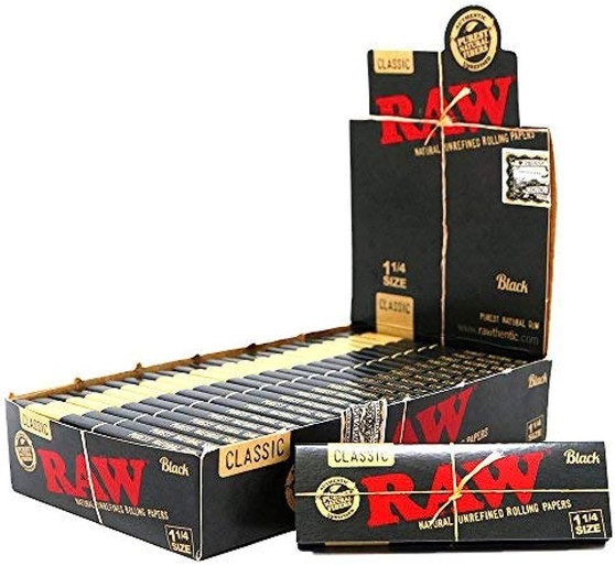 RAW BLACK 1 1/4