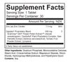 Ogoplex 12 month or one year supply of men's prostate health supplement Ogoplex  for Men Prostate Support Urinary Support Supplement Facts Panel