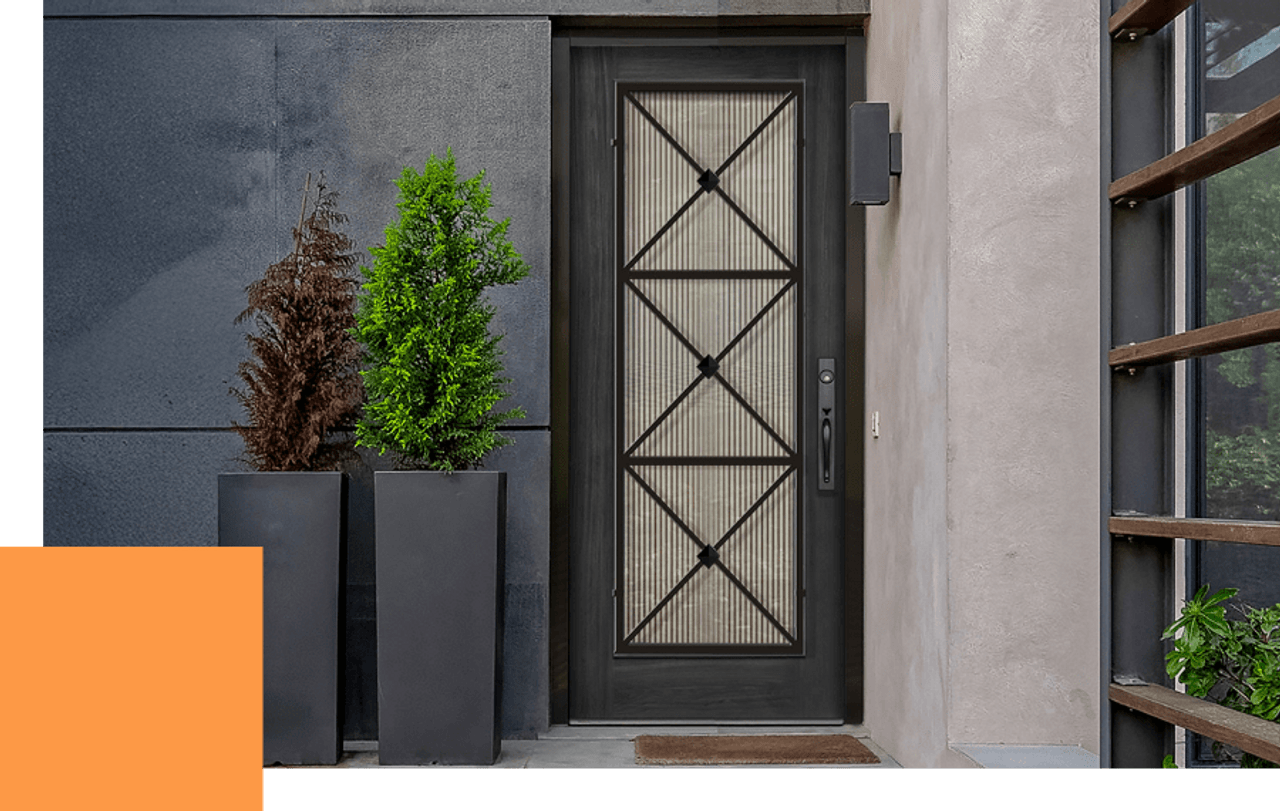 Fiberglass Wrought Iron Doors
