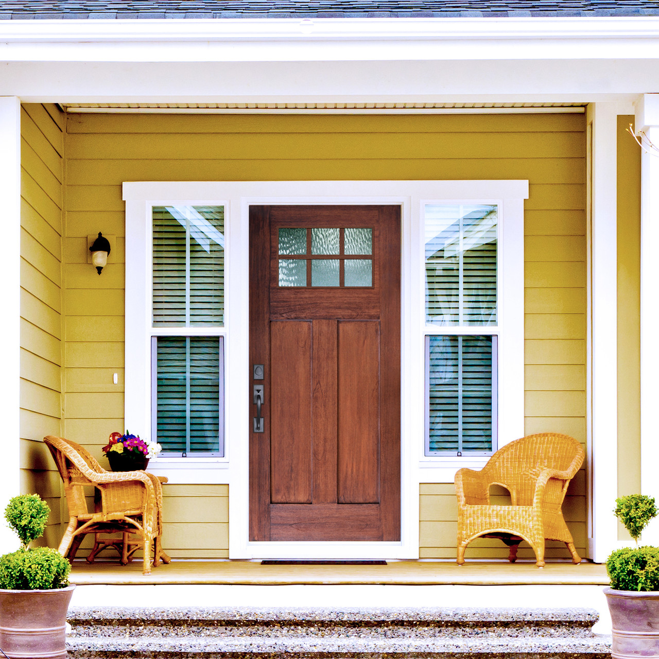 6 Lite Craftsman Fiberglass Door | Knockety