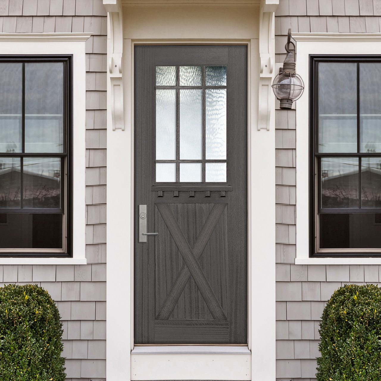 Craftsman Tall Lite 3080 Marginal 9 Lite SDL Mahogany Door | Knockety