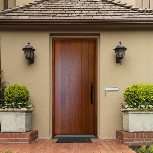 Solid Mahogany Plank Door