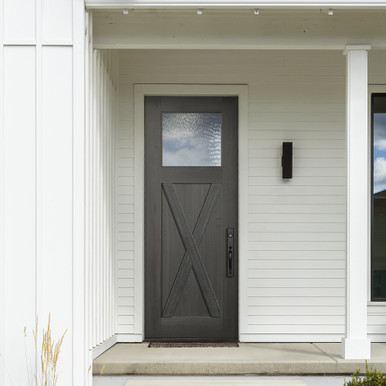 Winter Distressed Finish Sample | Knockety Front Doors