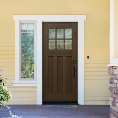 Craftsman 3068 6 Lite SDL Mahogany Door | Knockety