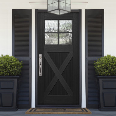Cranberry Fiberglass Finish Sample | Knockety Front Doors