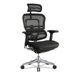 Eurotech Ergohuman Elite High-Back Chair, , Black Seat/Black Back, Black Base Product Image 