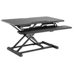 Alera AdaptivErgo Sit-Stand Workstation, 37.38w x 26.13d x 19.88h, Black Product Image 