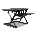 Alera AdaptivErgo Sit-Stand Lifting Workstation, 26.77w x 31.10d x 19.69h, Black Product Image 