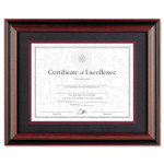 DAX Desk/Wall Photo Frame, Plastic, 11 x 14, 8 1/2 x 11, Rosewood/Black Product Image 