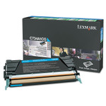 Lexmark X748H1CG Return Program High-Yield Toner, 10000 Page-Yield, Cyan Product Image 