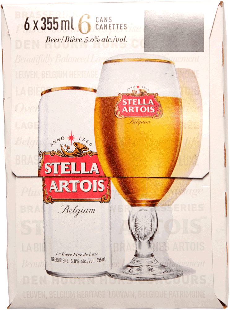 Stella Artois 6 Pack Cans 355ml