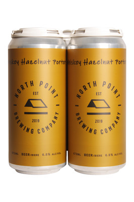 North Point Whiskey Hazelnut Porter 4 Pack 473ml