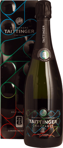 Taittinger Brut Reserve シャンパン2本セット Champagne Taittinger Brut Reserve Gift Box & 2 Glasses 750ml
