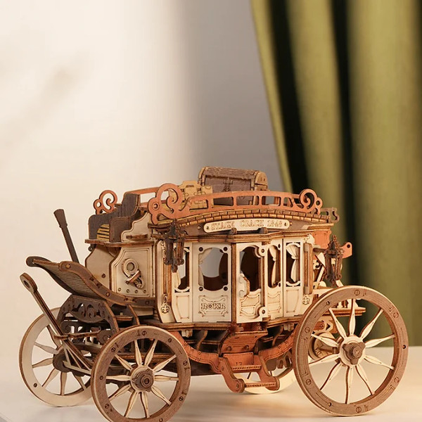 Robotime Rokr Mechanical Music Box - Stagecoach AMKA1