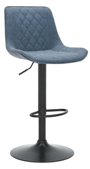 Torino Bar Stool Blue with Black Frame