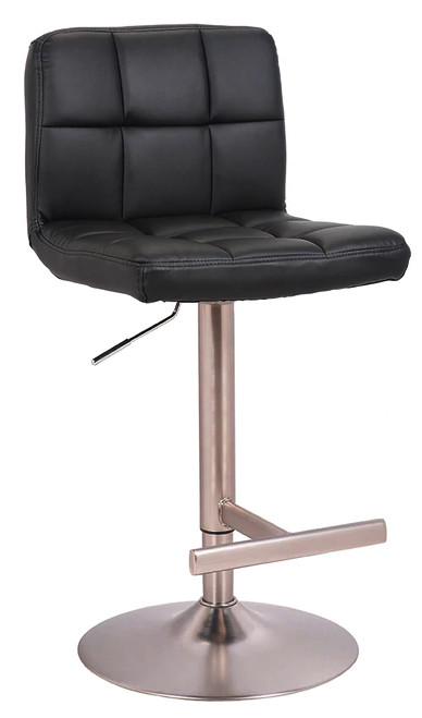*ONLY 1 LEFT* Allegro Brushed Bar Stool Black