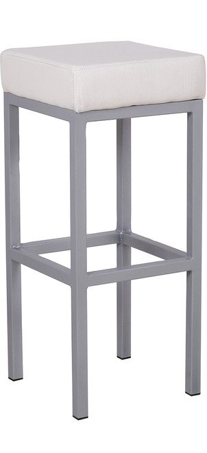 Cube Bar Stool White