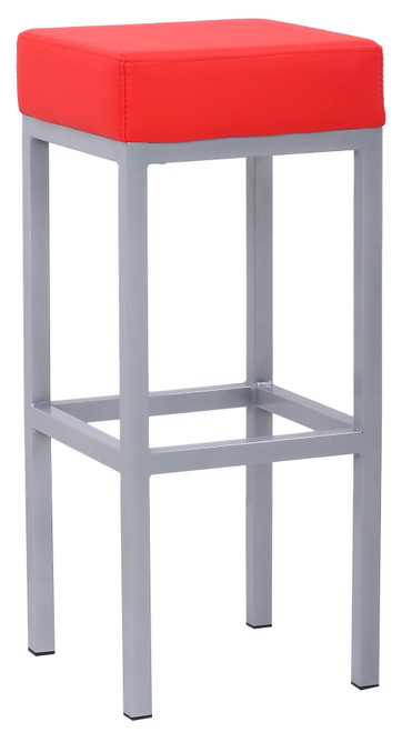 Cube Bar Stool Red