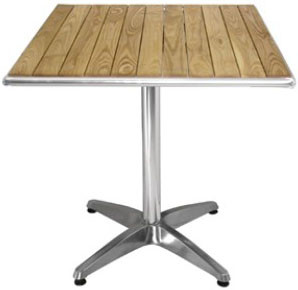 Square Ash Top Bar Table