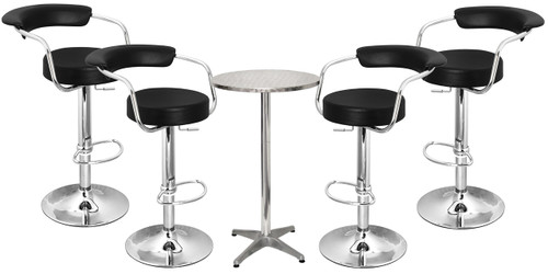 Zenith Bar Stool and London Table Package