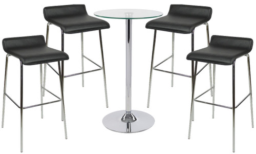 Baceno Fixed Height Bar Stool and Como Table Package