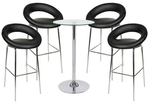 Sorrento Kitchen Fixed Height Bar Stool and Como Table Package