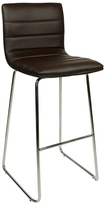 Aldo Fixed Height Curved Bar Stools Brown