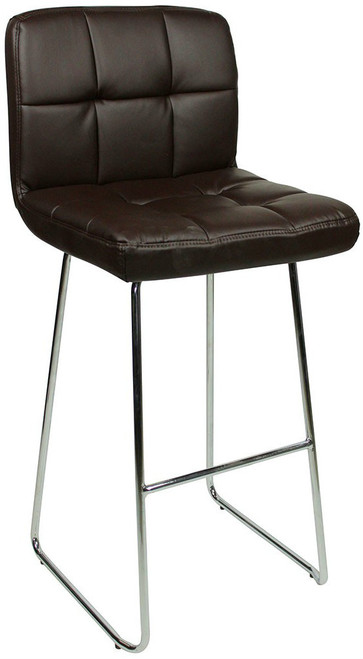 Allegro Fixed Height Curved Bar Stools Brown
