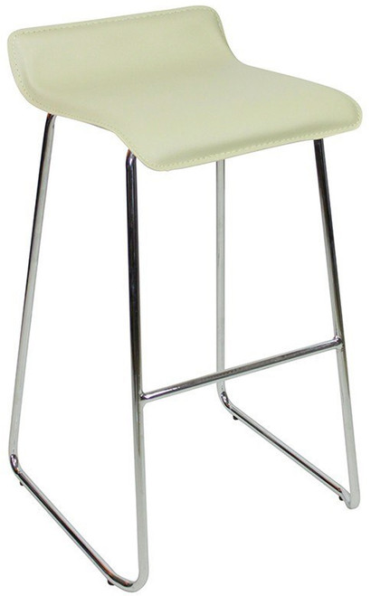 Baceno Fixed Height Curved Bar Stools Cream