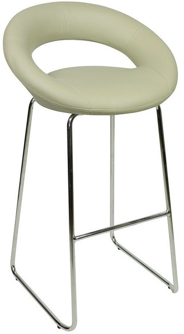 Sorrento Kitchen Fixed Height Curved Bar Stools Grey