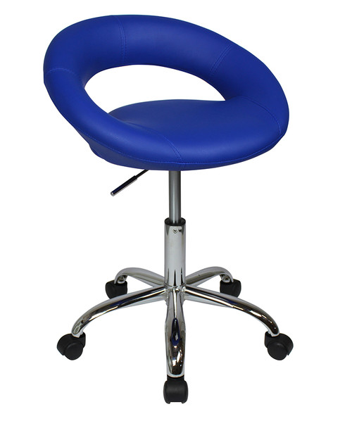 Sorrento Kitchen Chair With Wheels Blue