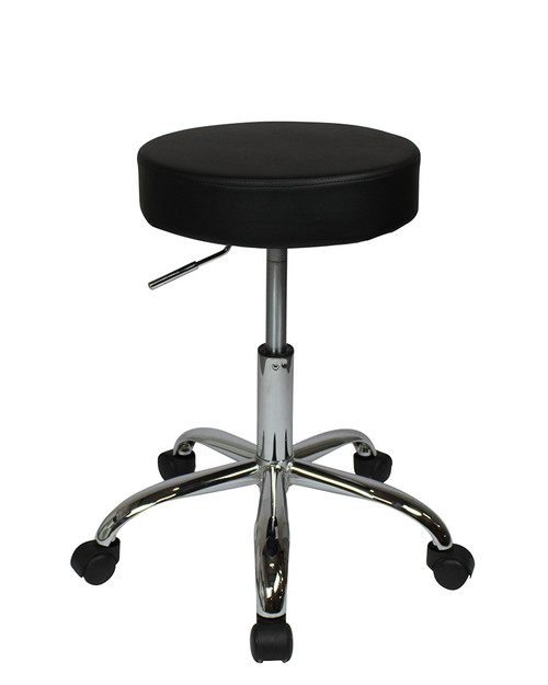 Semplice Chair With Wheels Black