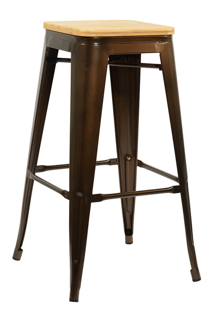 Tolix Antique Natural Bar Stool