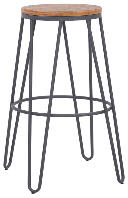 Onda Grey Chestnut Bar Stool