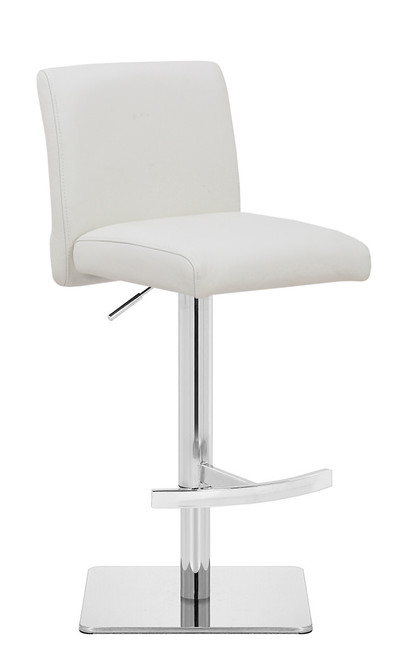 Deluxe Snella Crescent Bar Stool White