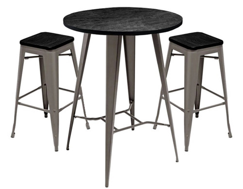 Tolix Bar Stool and Round Table Package