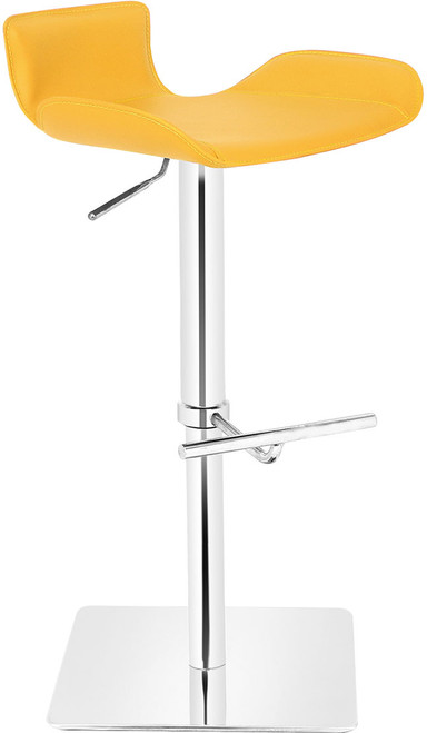 Favoloso Signature Real Leather Bar Stool Mustard
