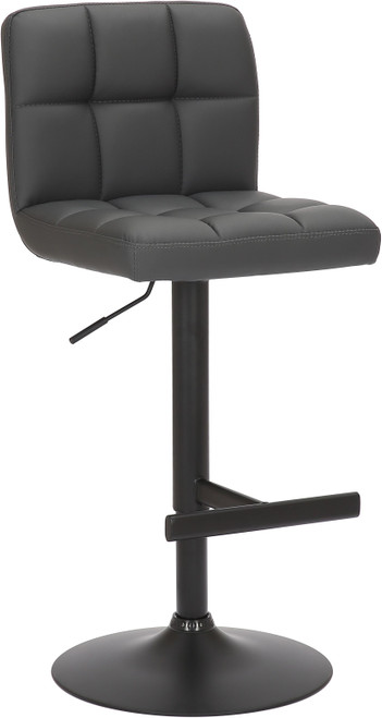 Allegro Bar Stool Charcoal with Black Frame