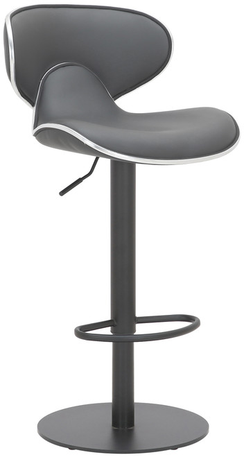 Deluxe Carcaso Bar Stool Charcoal with Black Frame