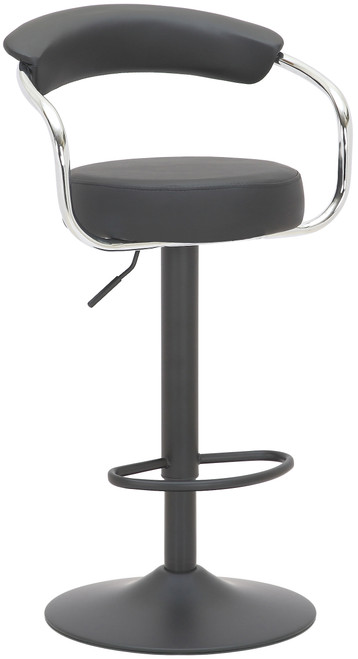 Zenith Bar Stool Black with Black Frame
