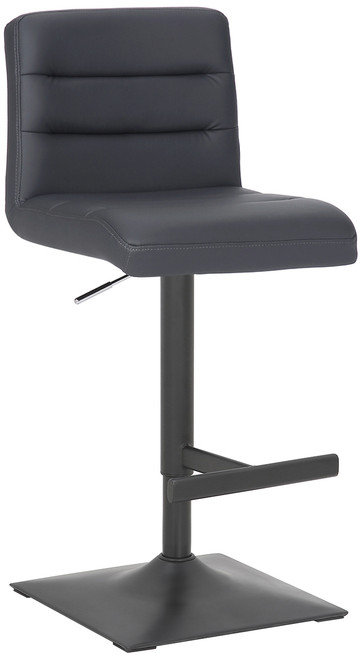 Luscious Bar Stool Charcoal with Black Frame