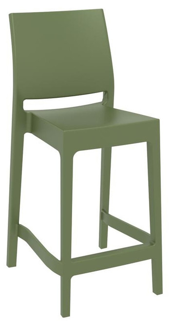Maya 75 Bar Stool Olive Green