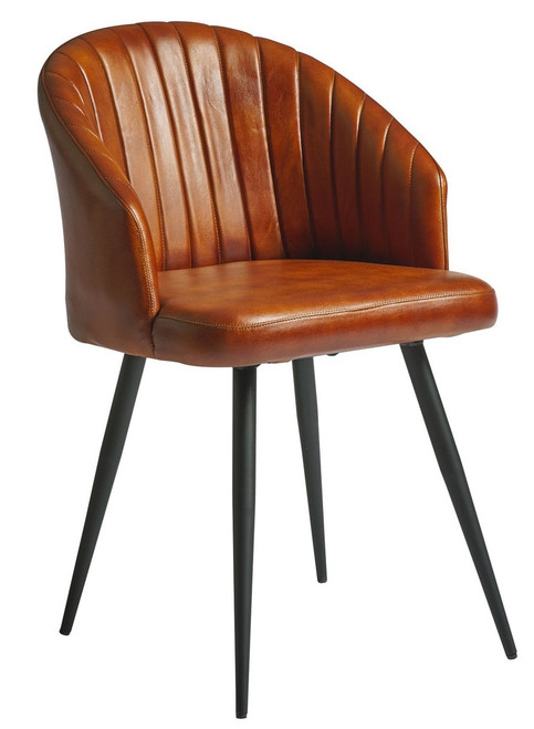 Brooklyn Tub Chair Leather Bruciato Tan