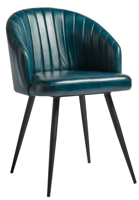 Brooklyn Tub Chair Leather Vintage Blue