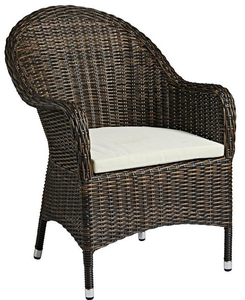 Clova Arm Chair Brown Weave