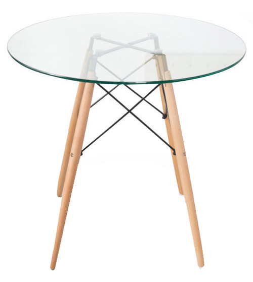 Iconic Round Clear Glass Table