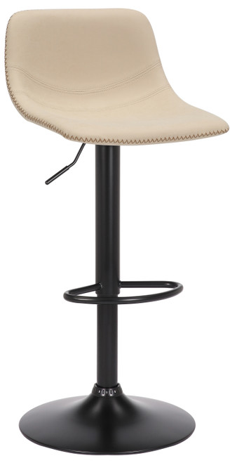 Antico Bar Stool Cream with Black Frame
